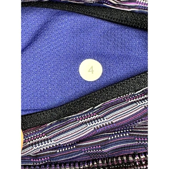 Lululemon‎ Womens Speed Tight Leggings sz 4 Purple/Black - Picture 8 of 8